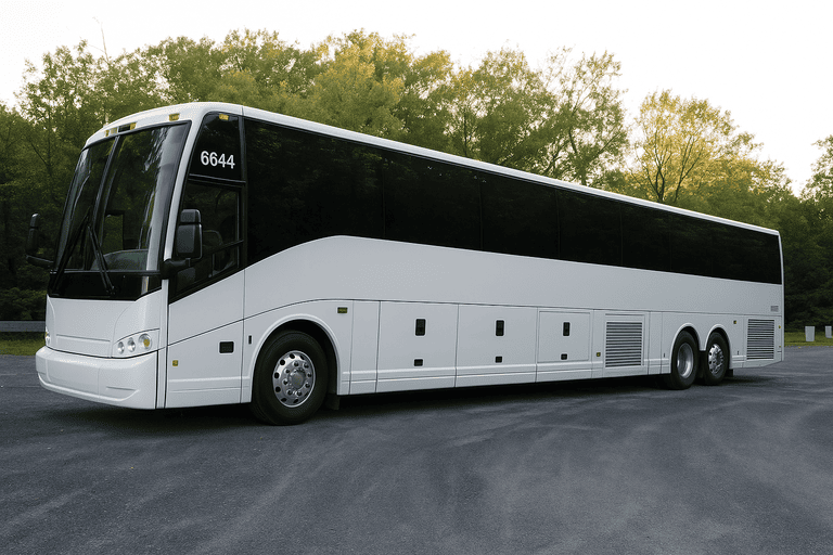 exterior of Camden Coach Bus Service coach bus