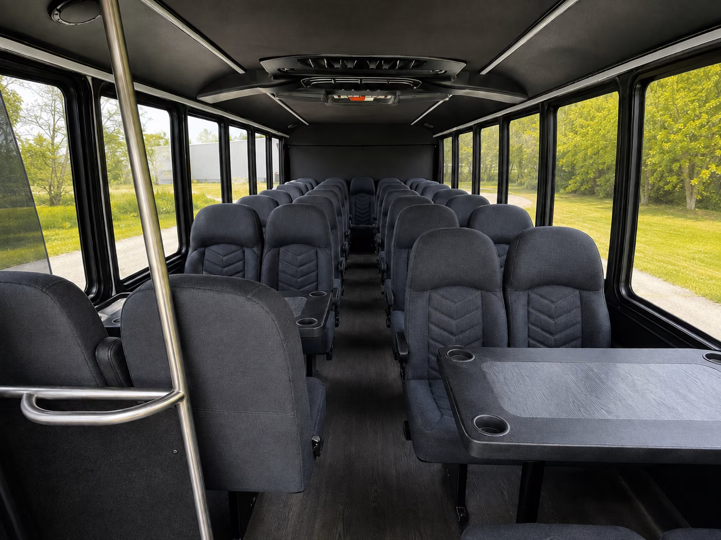 camden 15 passenger minibus inside