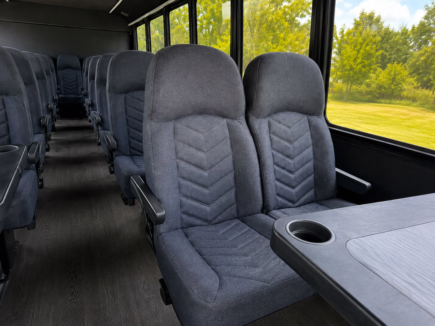 camden 15 passenger minibus interior