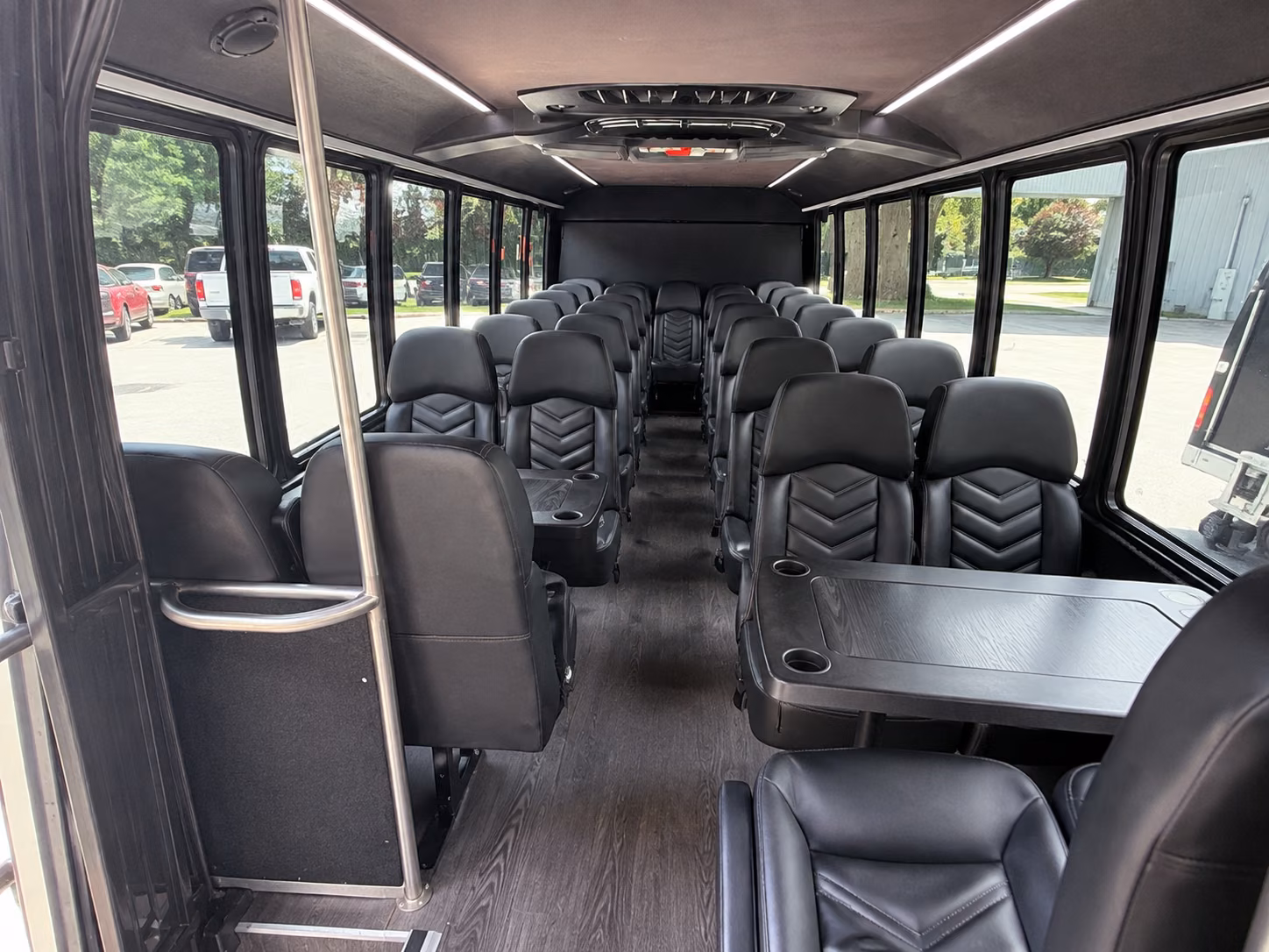 camden 18 passenger minibus inside