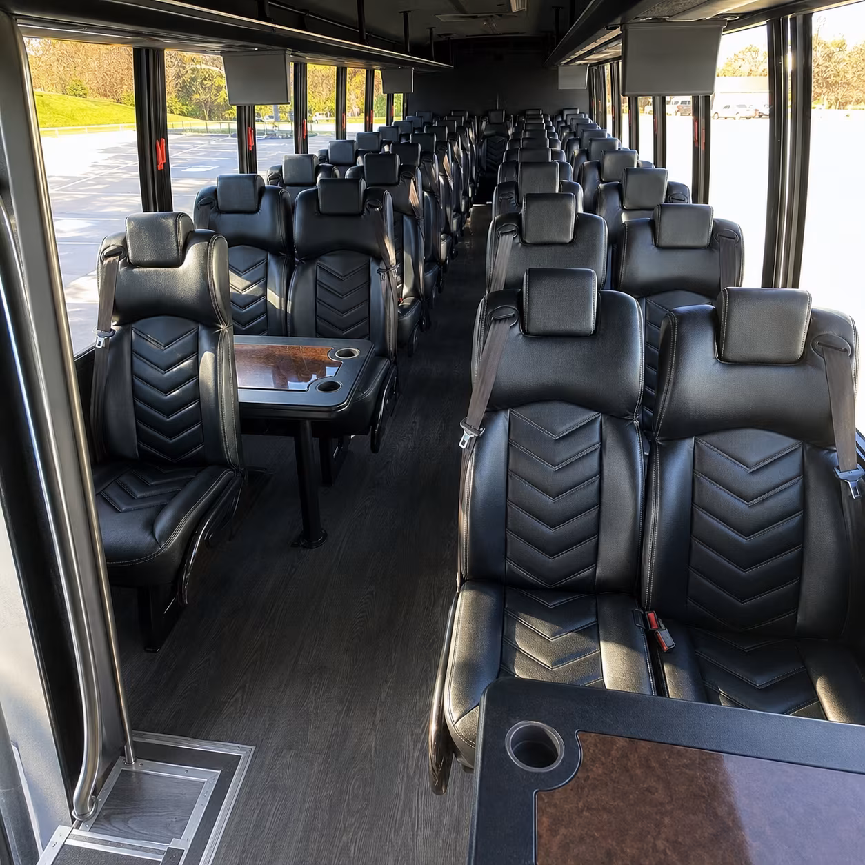 camden 25 passenger minibus inside