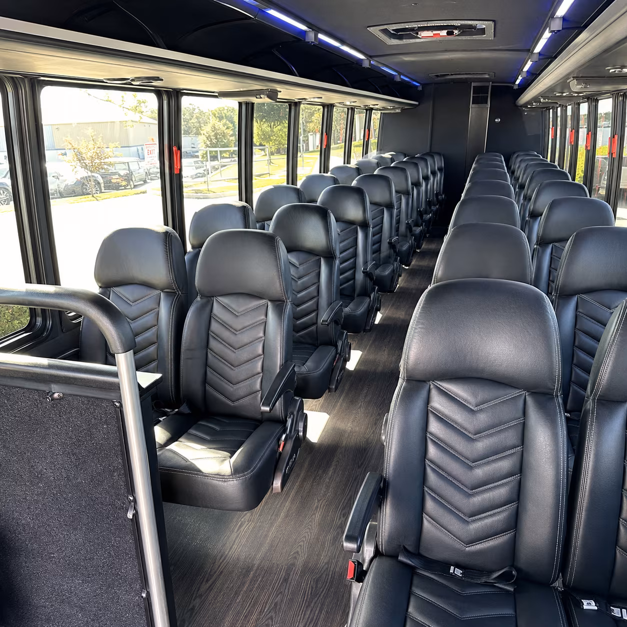 camden 28 passenger minibus interior