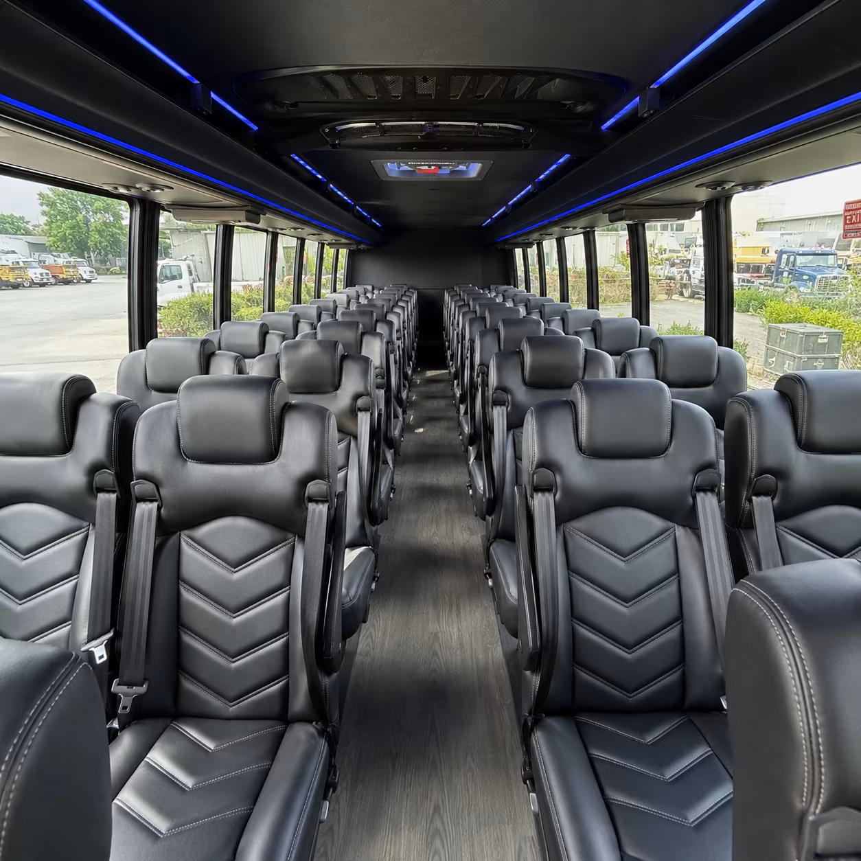 camden 30 passenger minibus interior