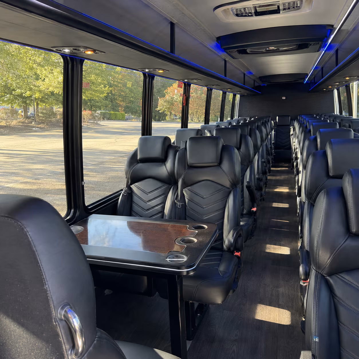 camden 35 passenger minibus interior