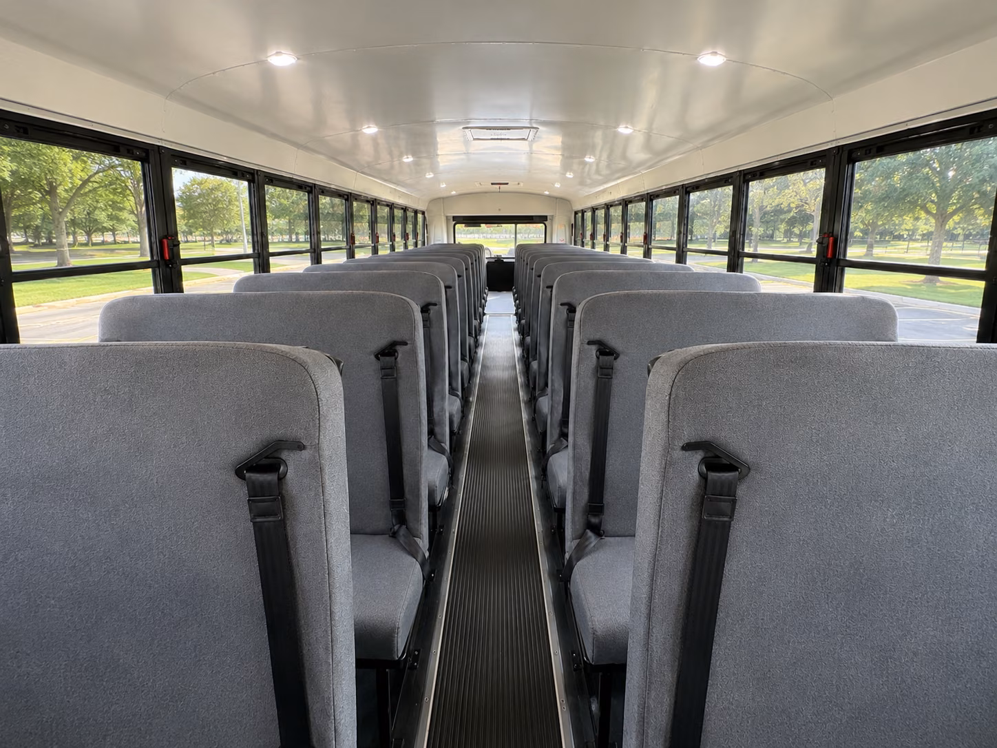 camden school bus inside
