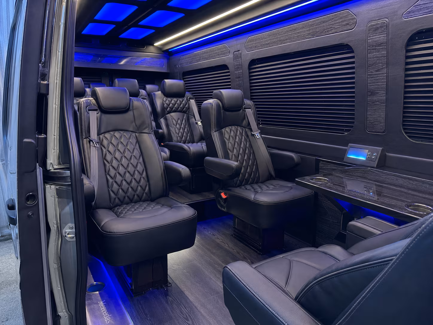 sprinter van transportation for groups and events across camden